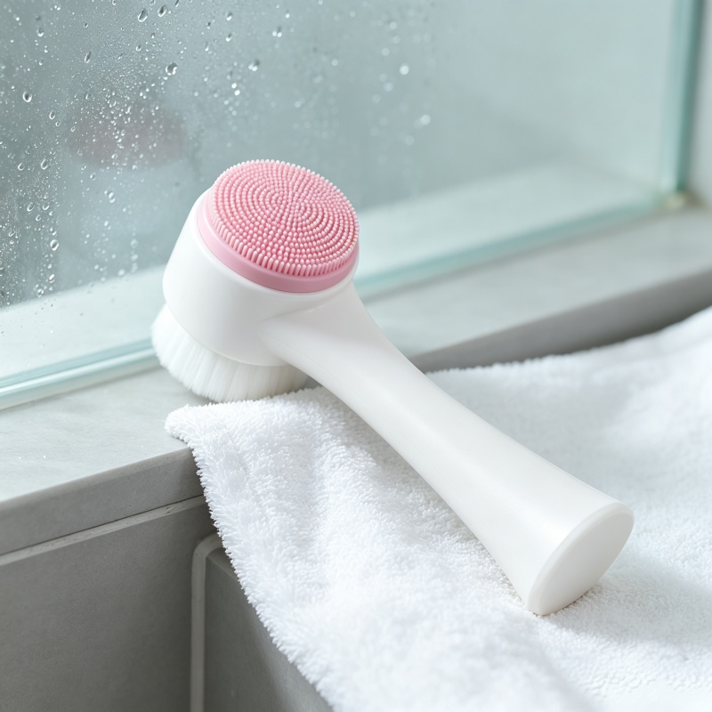 Silicone Face Scrubber Electric - แปรงล้างหน้าแบบใช้มือ สองด้าน ขนแปรงนุ่ม ทำจากซิลิโคน ช่วยขัดผิวหน้า ทำความสะอาดรูขุมขนอย่างล้ำลึก