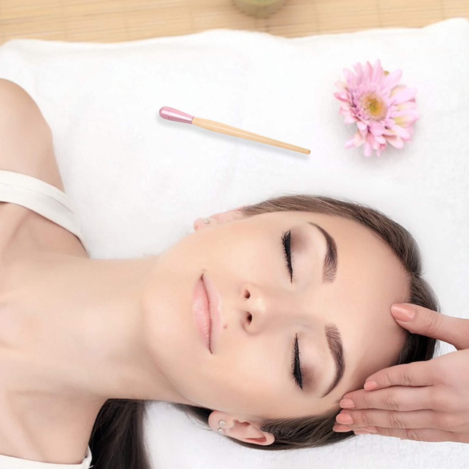 Face Ice Roller Puffiness - ลูกกลิ้งนวดหน้าหยก สำหรับนวดหน้าและรอบดวงตา ลูกกลิ้งเย็น ช่วยลดอาการบวมและคลายความเมื่อยล้า อุปกรณ์ดูแลผิวที่ช่วยปลอบประโลมผิว สำหรับความงามของผู้หญิง