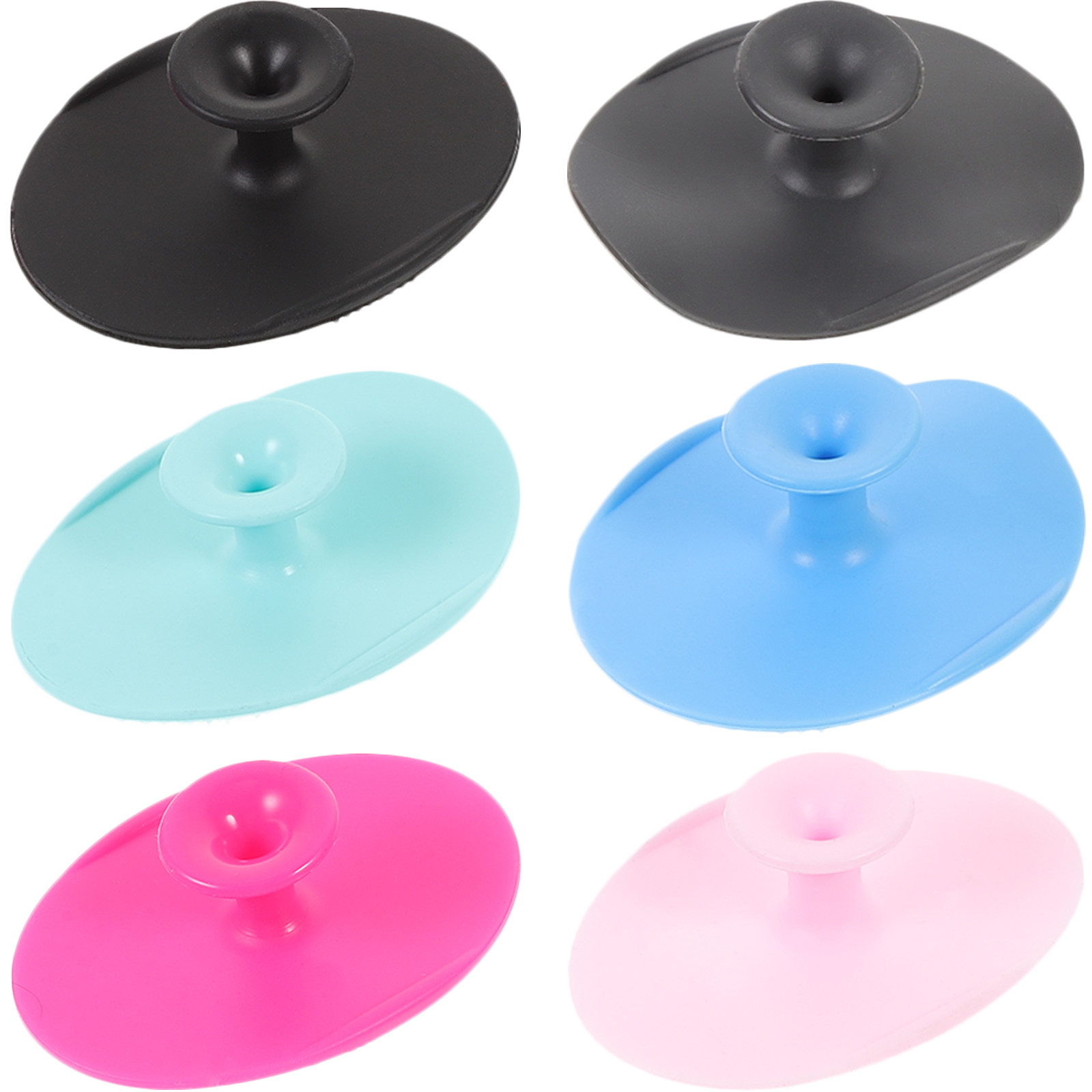 Silicone Face Scrubber Electric - 6 ชิ้น แปรงทำความสะอาดผิวหน้า ขจัดสิ่งสกปรกในรูขุมขน ขัดผิวหน้า แปรงขัดผิวแบบใช้มือ