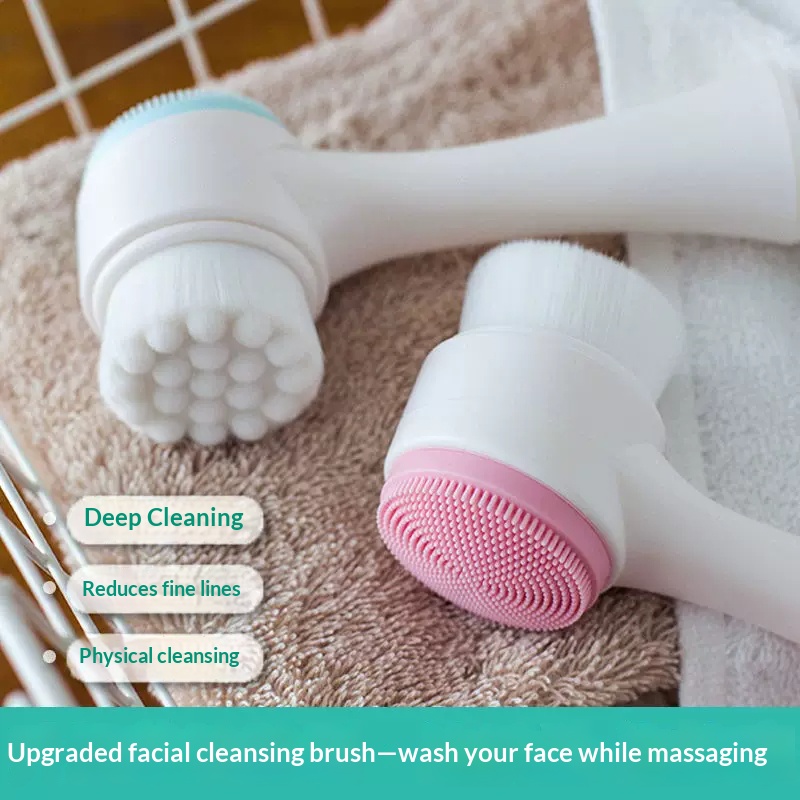 แปรงล้างหน้าแบบใช้มือ สองด้าน  - Silicone Face Scrubber Electric บทวิจารณ์และราคา