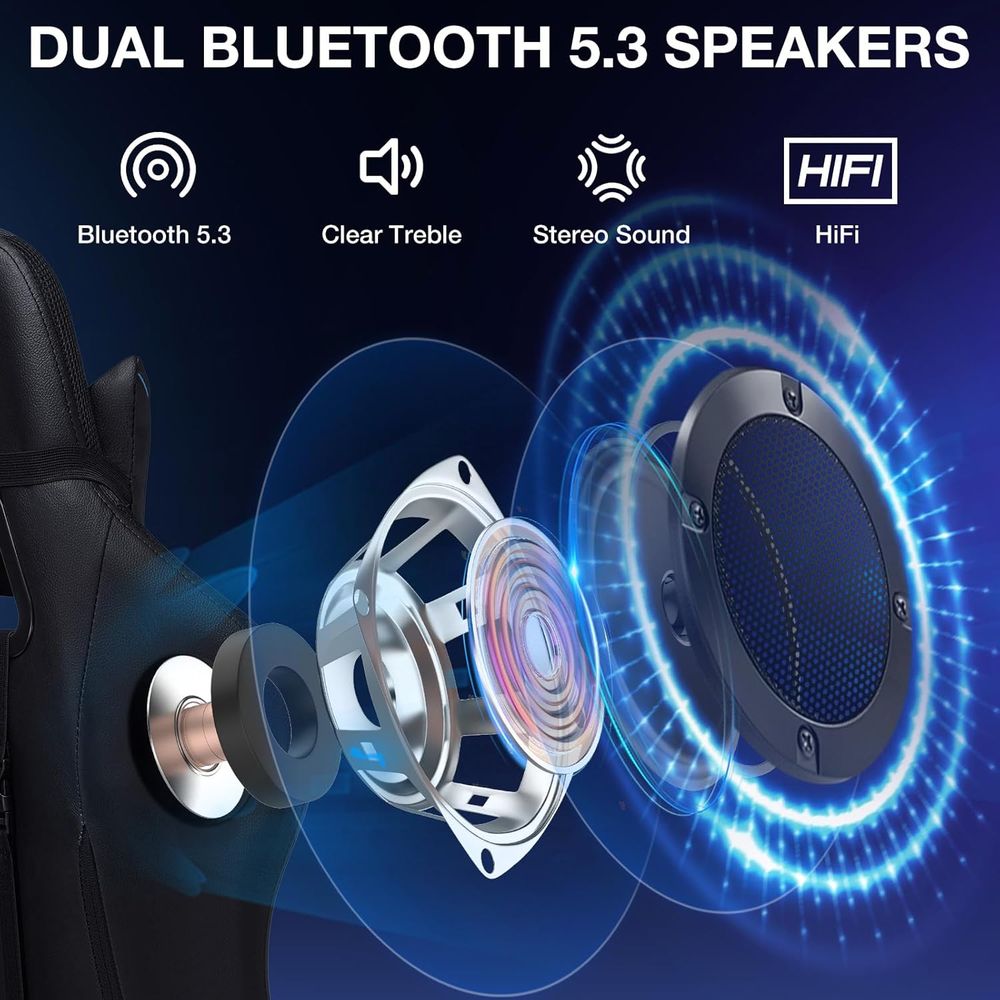 เก้าอี้เกมมิ่ง RGB พร้อมลำโพงบ - Massage บทวิจารณ์และราคา