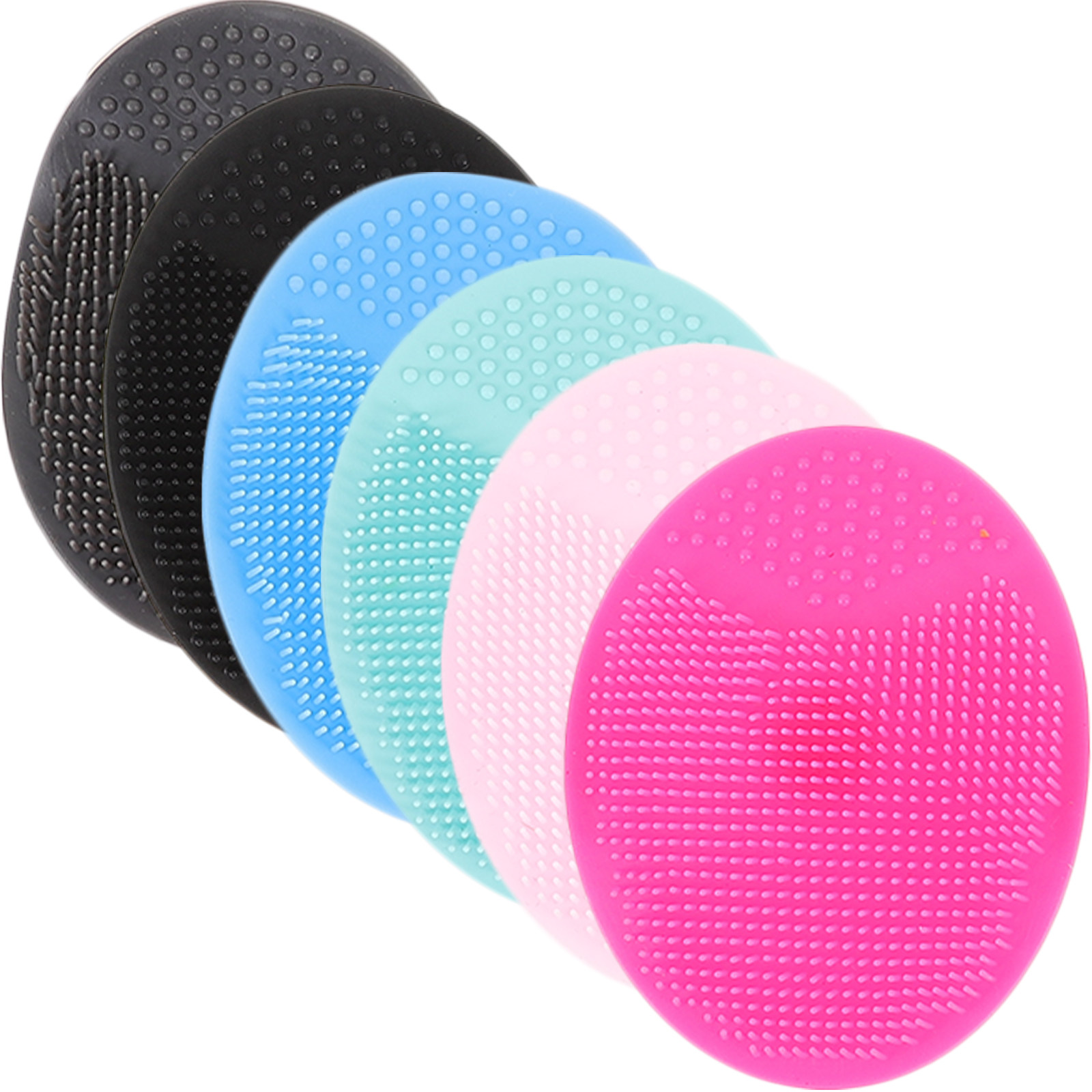 6 ชิ้น แปรงทำความสะอาดผิวหน้า  - Silicone Face Scrubber Electric บทวิจารณ์และราคา