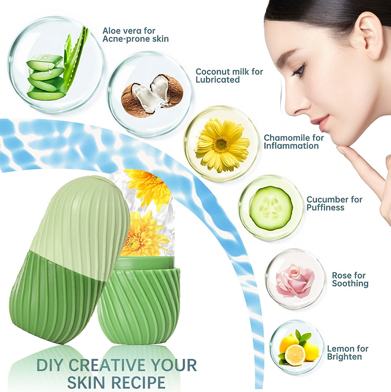 【แม่พิมพ์ลูกกลิ้งน้ำแข็งซิลิโค - Face Ice Roller Puffiness บทวิจารณ์และราคา