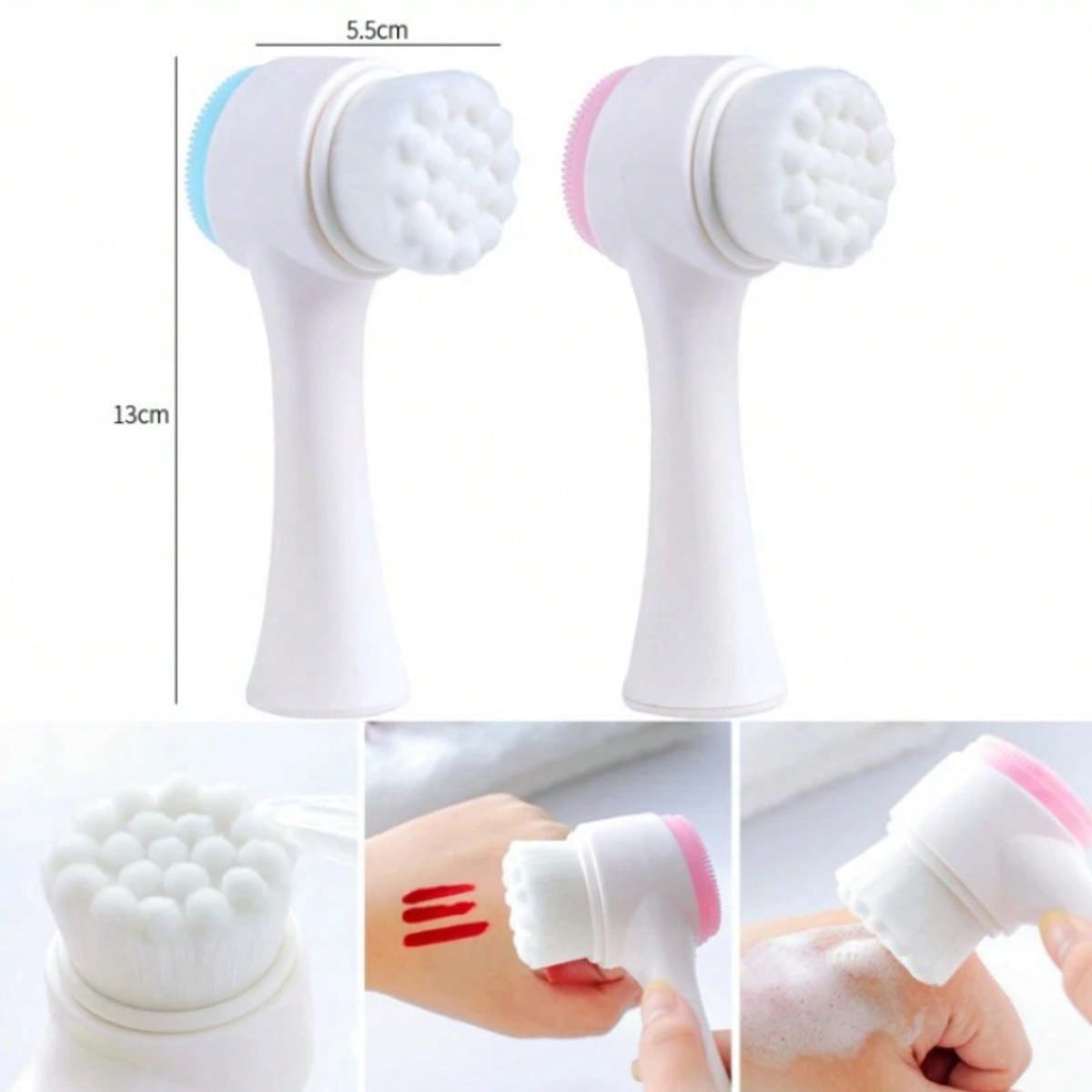 แปรงล้างหน้าซิลิโคนสองด้าน ขจั - Silicone Face Scrubber Electric บทวิจารณ์และราคา