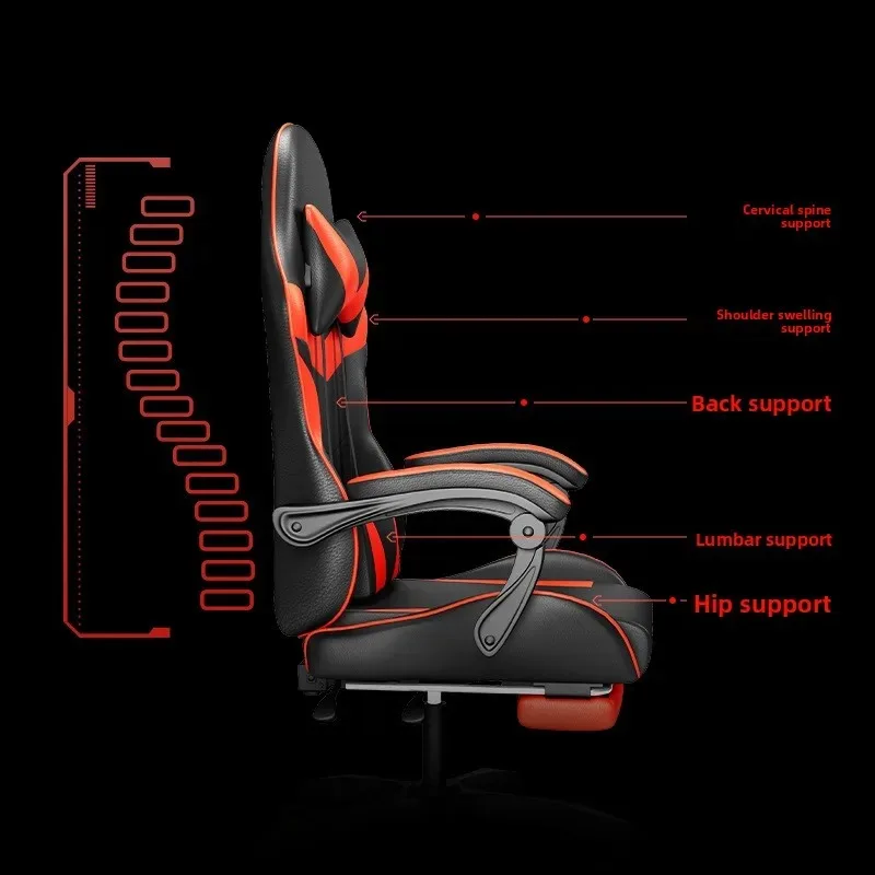 เก้าอี้เกมมิ่งพร้อมไฟ LED ลำโพ - Massage บทวิจารณ์และราคา